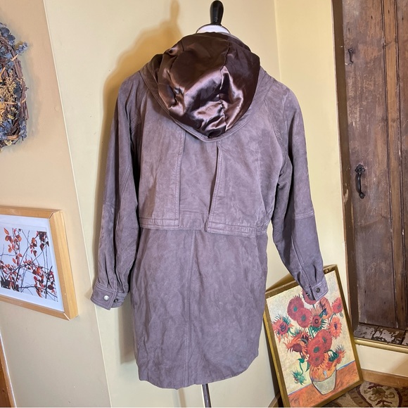 WILSONS Leather Size Medium Parka Adventure Bound Hood Thinsulate 3/4 Length NEW - Picture 5 of 16